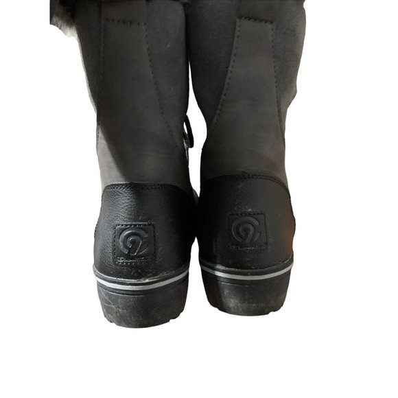 Womens Champion Winter Snow Black Gray Boots, Size 11 - Picture 3 of 4